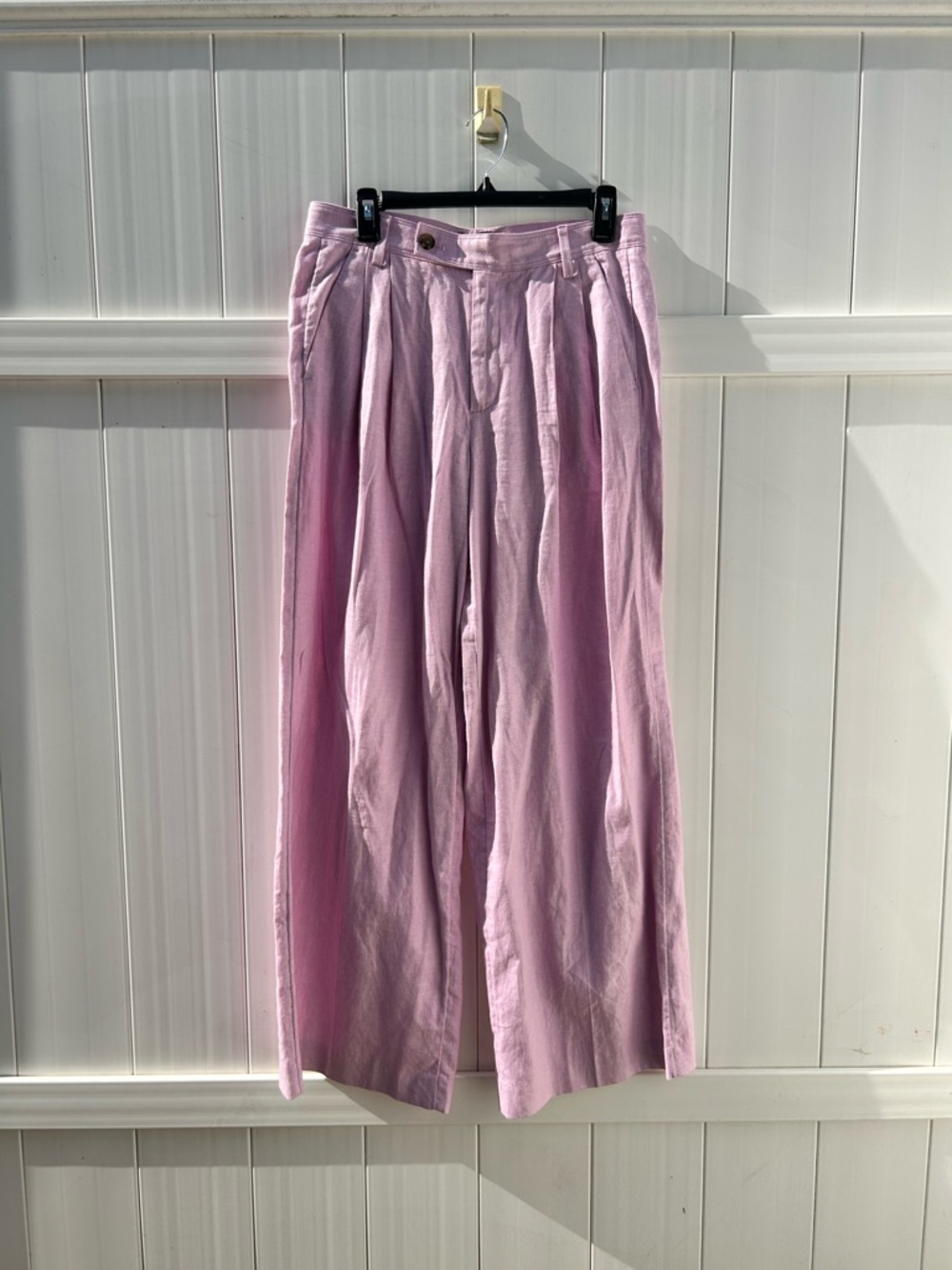 Banana Republic Lavender Wide-Leg Linen Blend Pants | Size 8 EUC